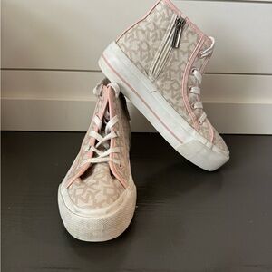 Girls DKNY high tops, size 3